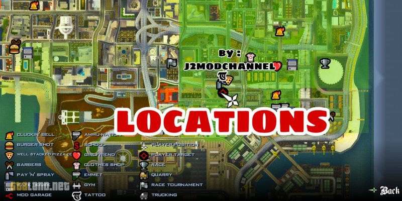 Gta san andreas ps2 2 player locations map