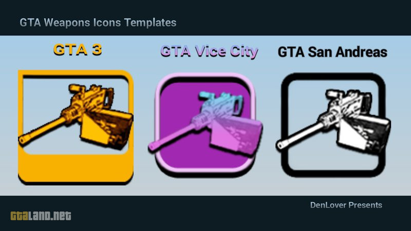 gta vc mobile weapon icons