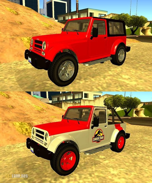 gta 5 jurassic park jeep