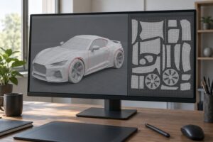 how to unwrap uv maps for a car model