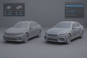 how to reduce polygon count on a car model
