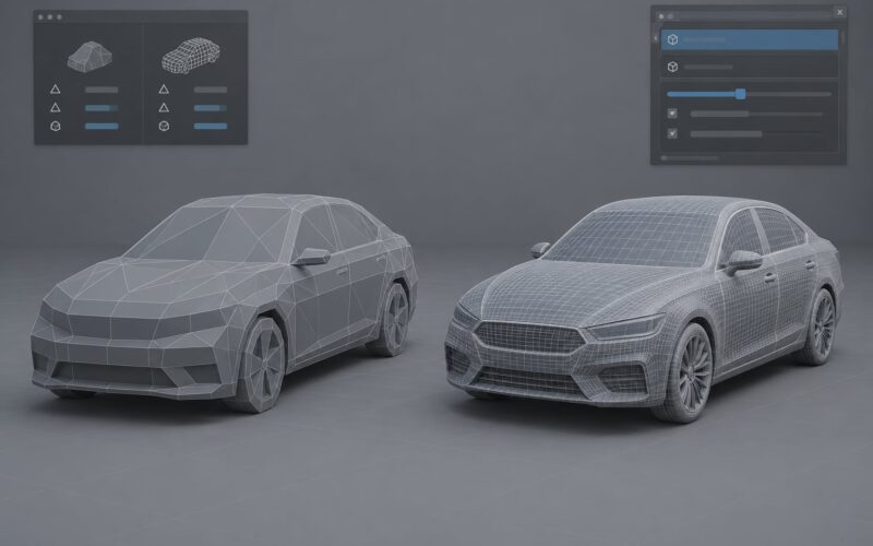 How to Reduce Polygon Count on a Car Model in 2026