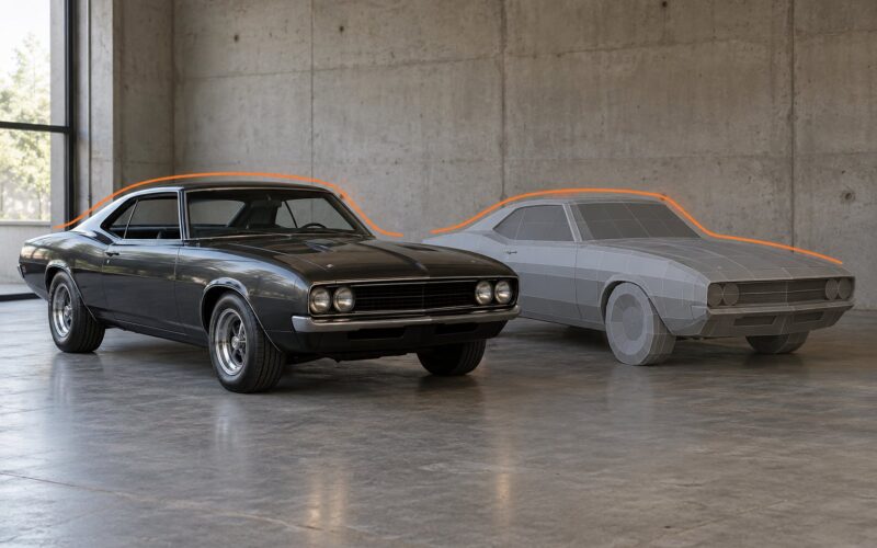 How Muscle Car Styling Is Recreated in Game Models 2026