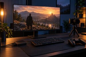 how to set up a cinematic camera for game videos