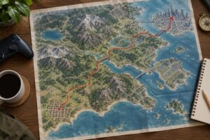 how to explore a map without fast travel