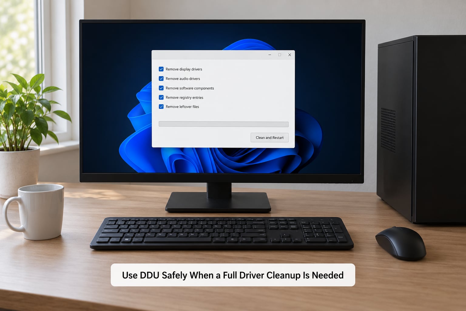 Use DDU Safely When a Full Driver Cleanup Is Needed