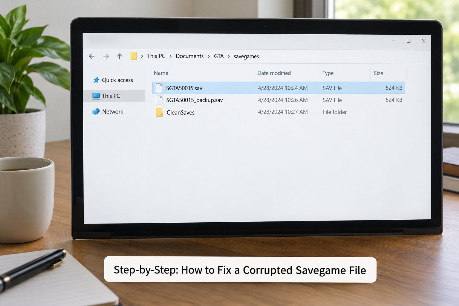 Step-by-Step: How to Fix a Corrupted Savegame File