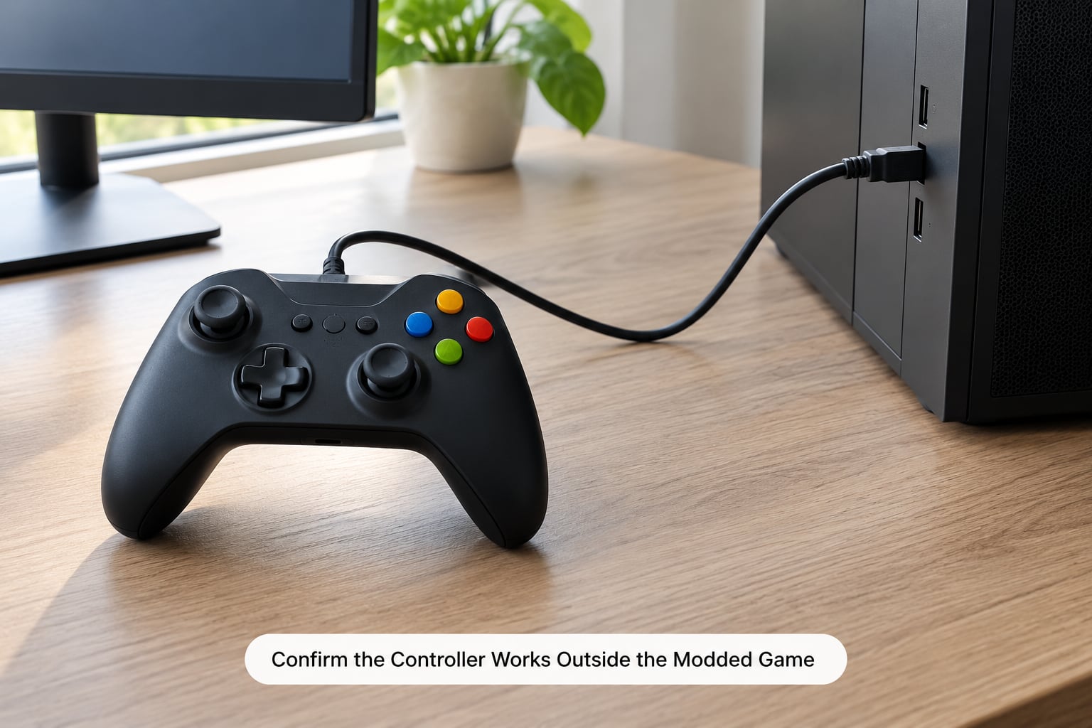 Confirm the Controller Works Outside the Modded Game