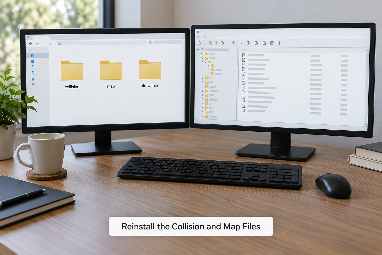 Reinstall the Collision and Map Files