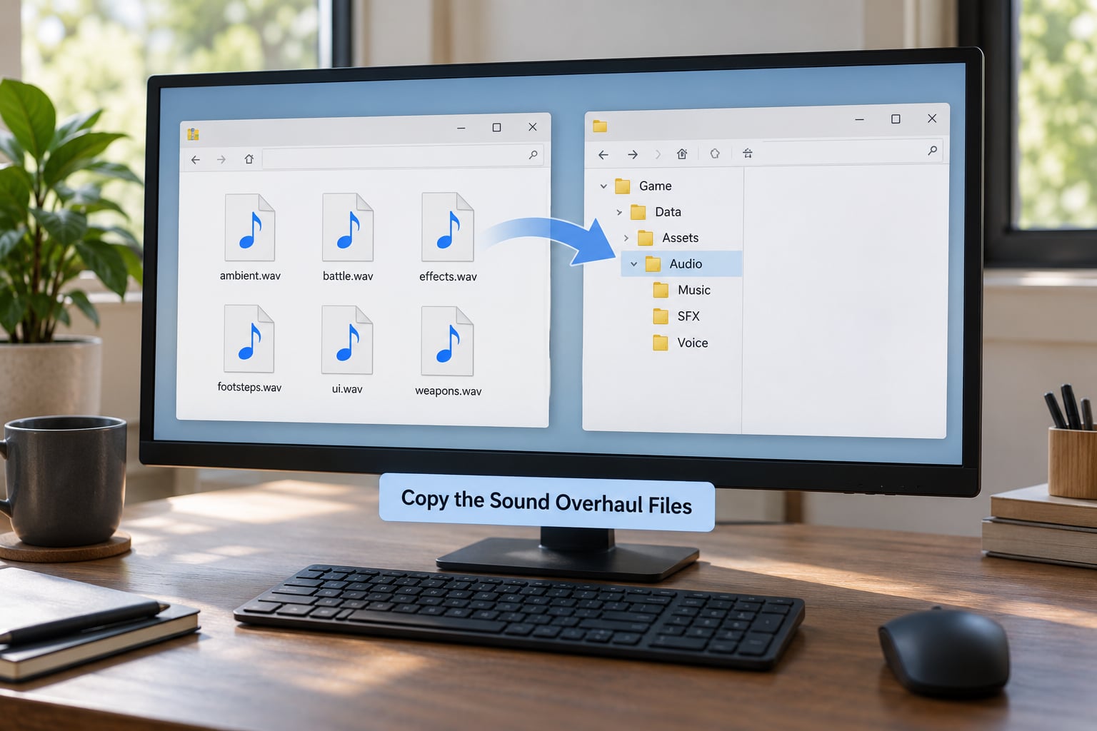 Copy the Sound Overhaul Files
