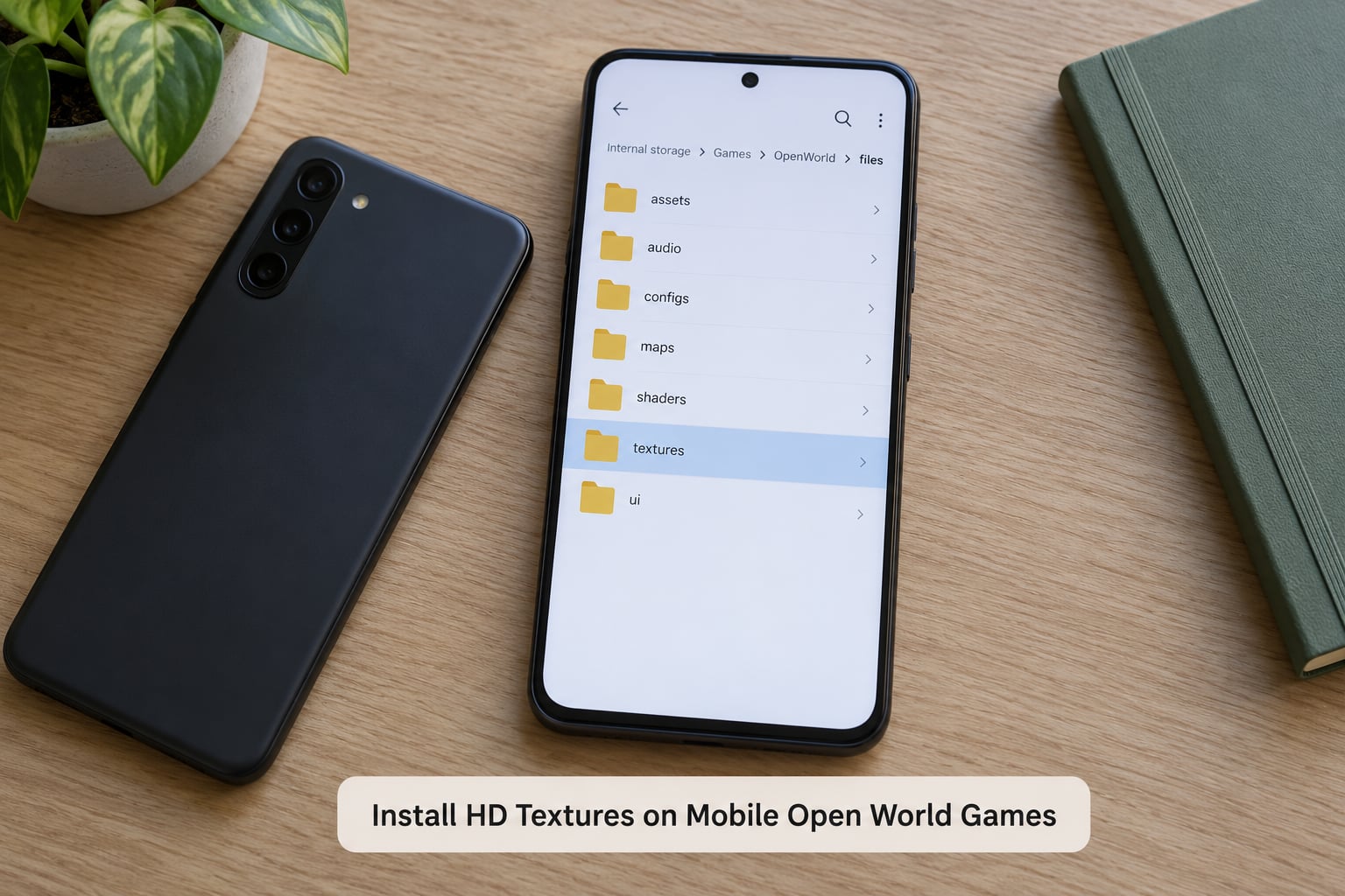 Install HD Textures on Mobile Open World Games
