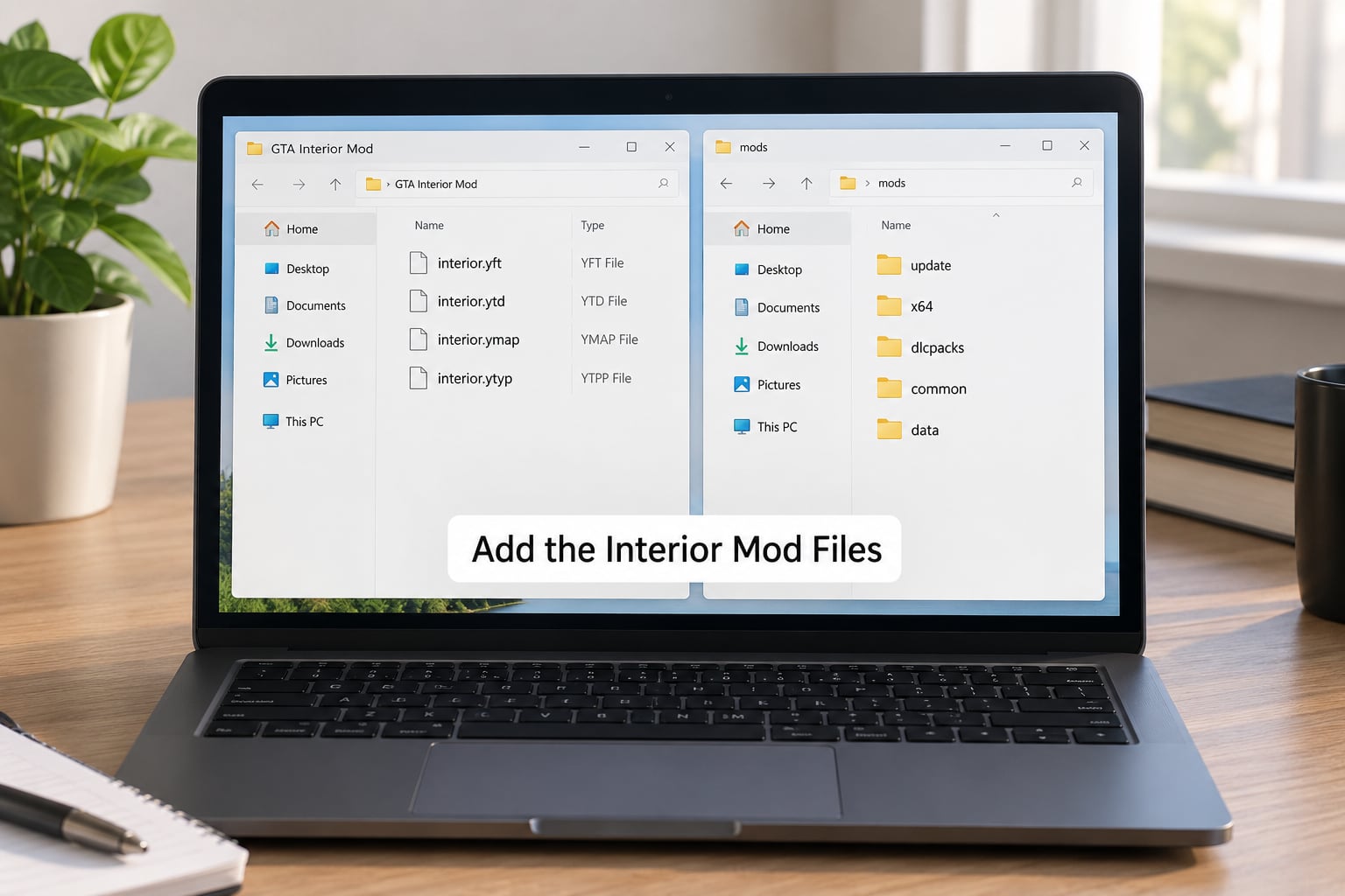 Add the Interior Mod Files