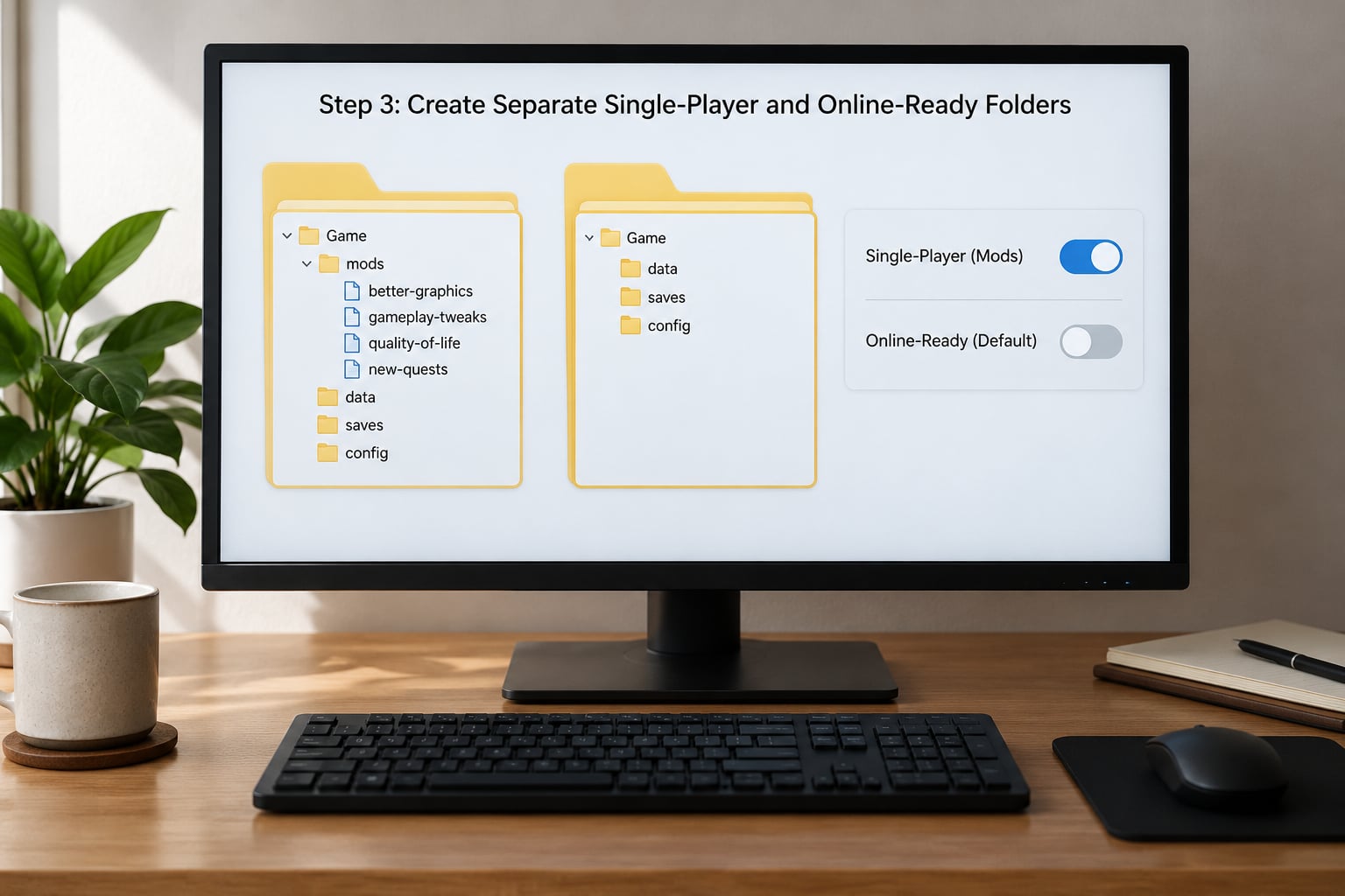 Step 3: Create Separate Single-Player and Online-Ready Folders
