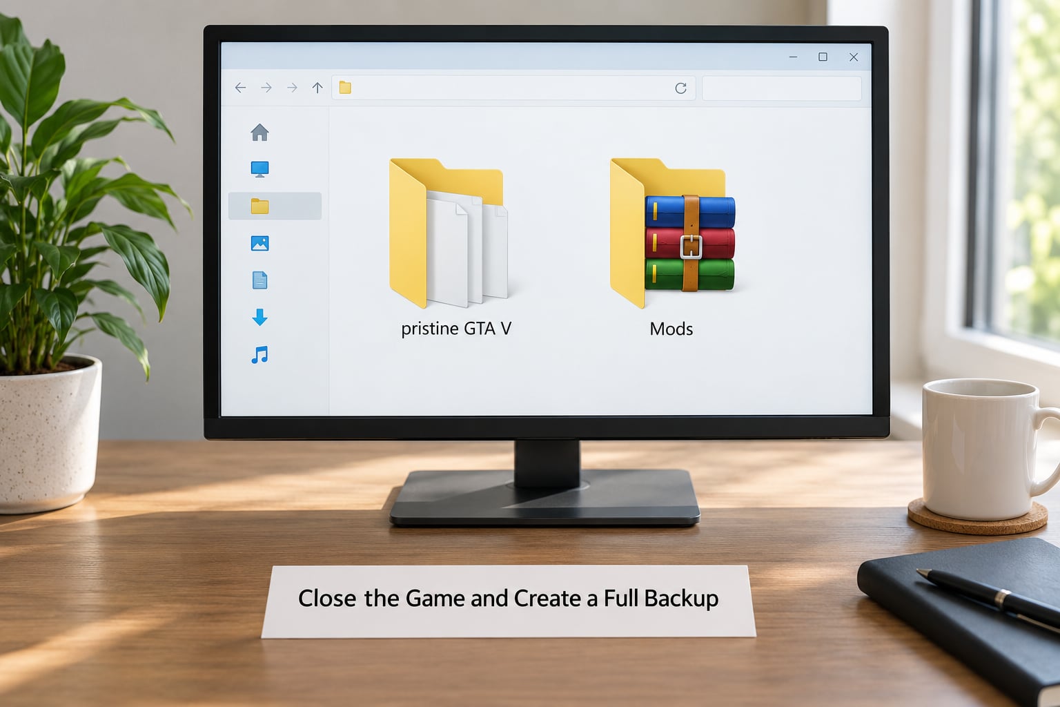 Close the Game and Create a Full Backup