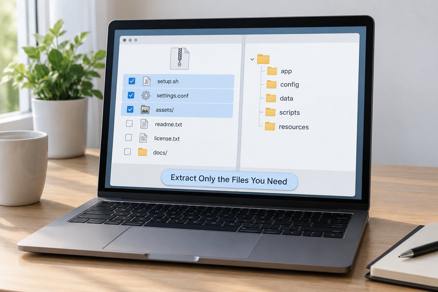 Extract Only the Files You Need