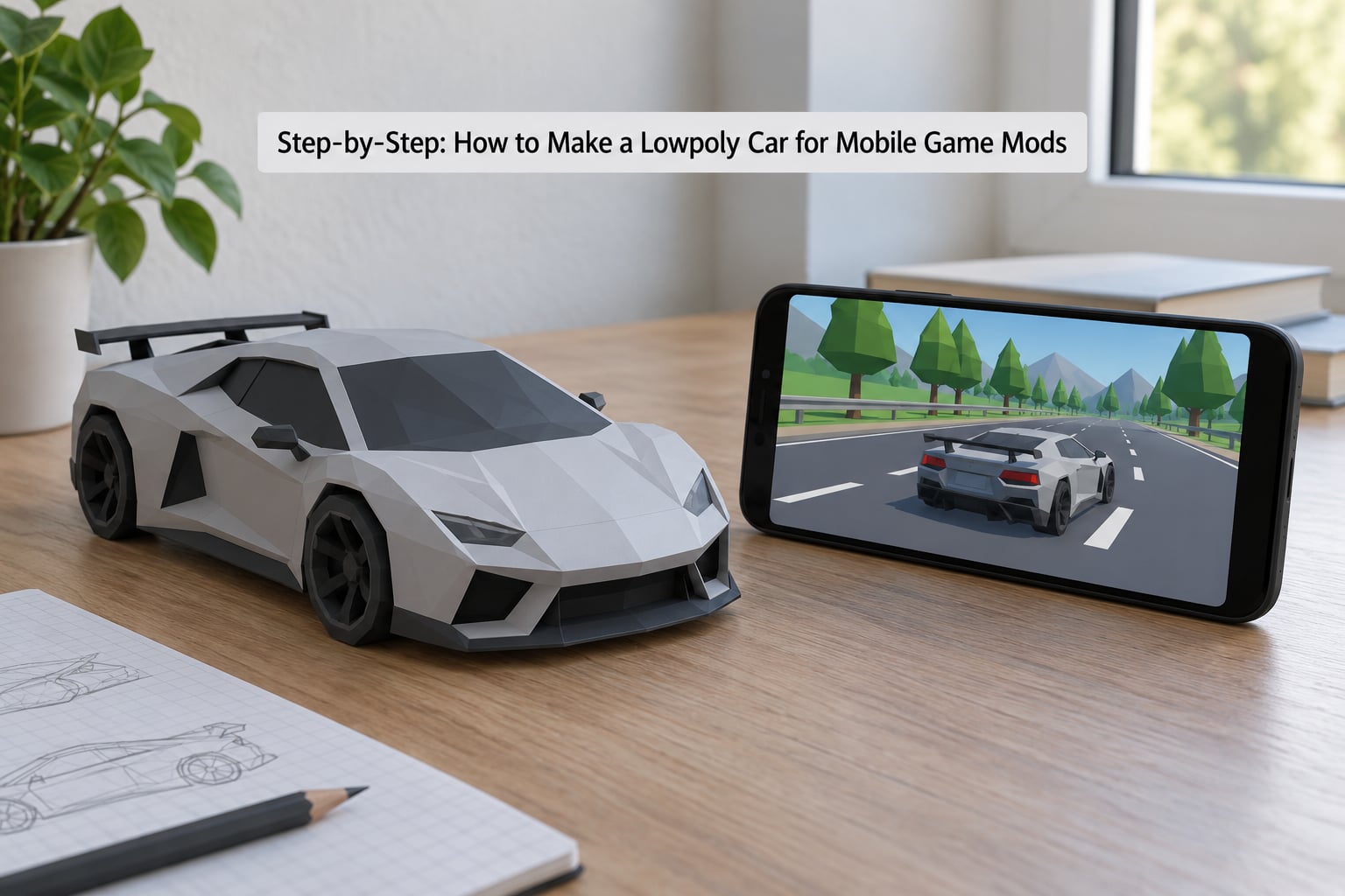 Step-by-Step: How to Make a Lowpoly Car for Mobile Game Mods