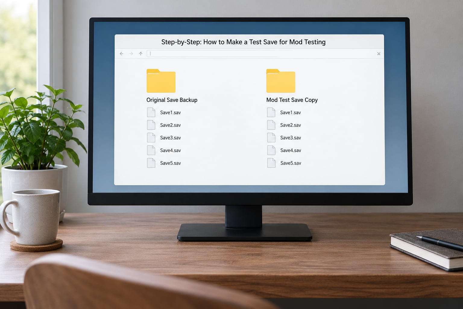 Step-by-Step: How to Make a Test Save for Mod Testing