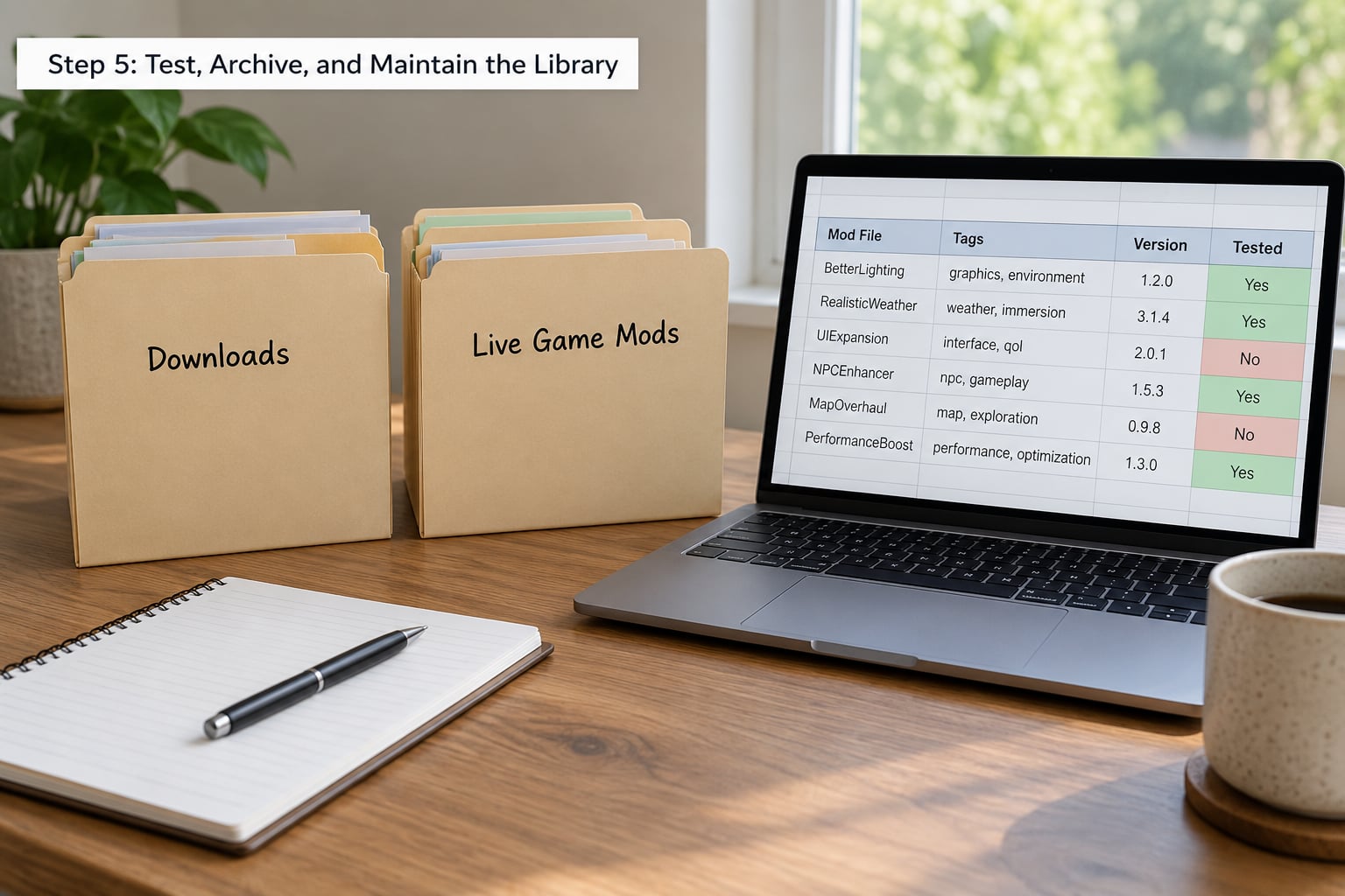 Step 5: Test, Archive, and Maintain the Library