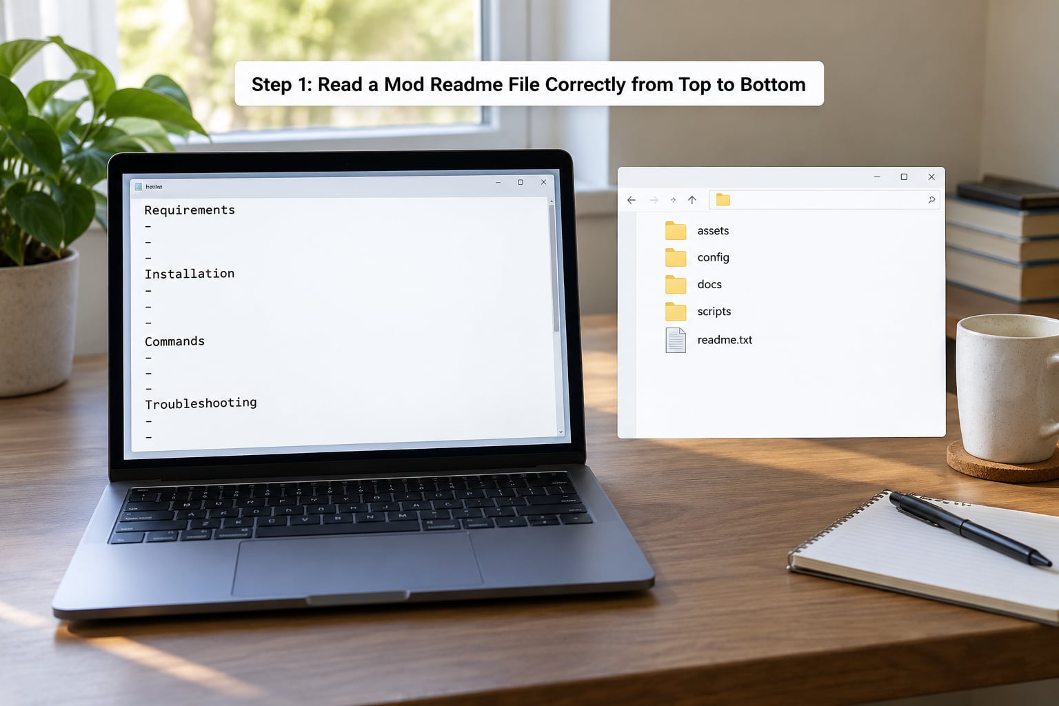 Step 1: Read a Mod Readme File Correctly from Top to Bottom