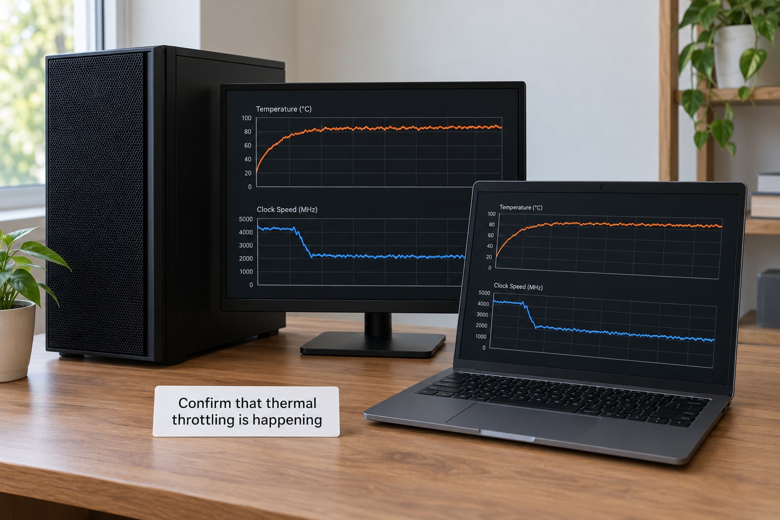 Confirm that thermal throttling is happening