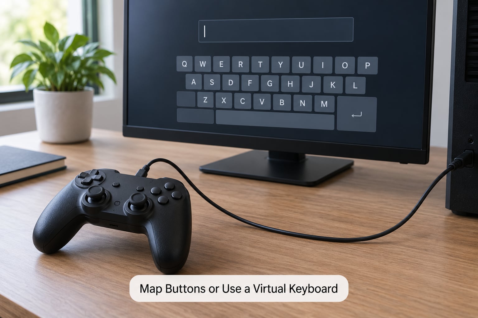 Map Buttons or Use a Virtual Keyboard