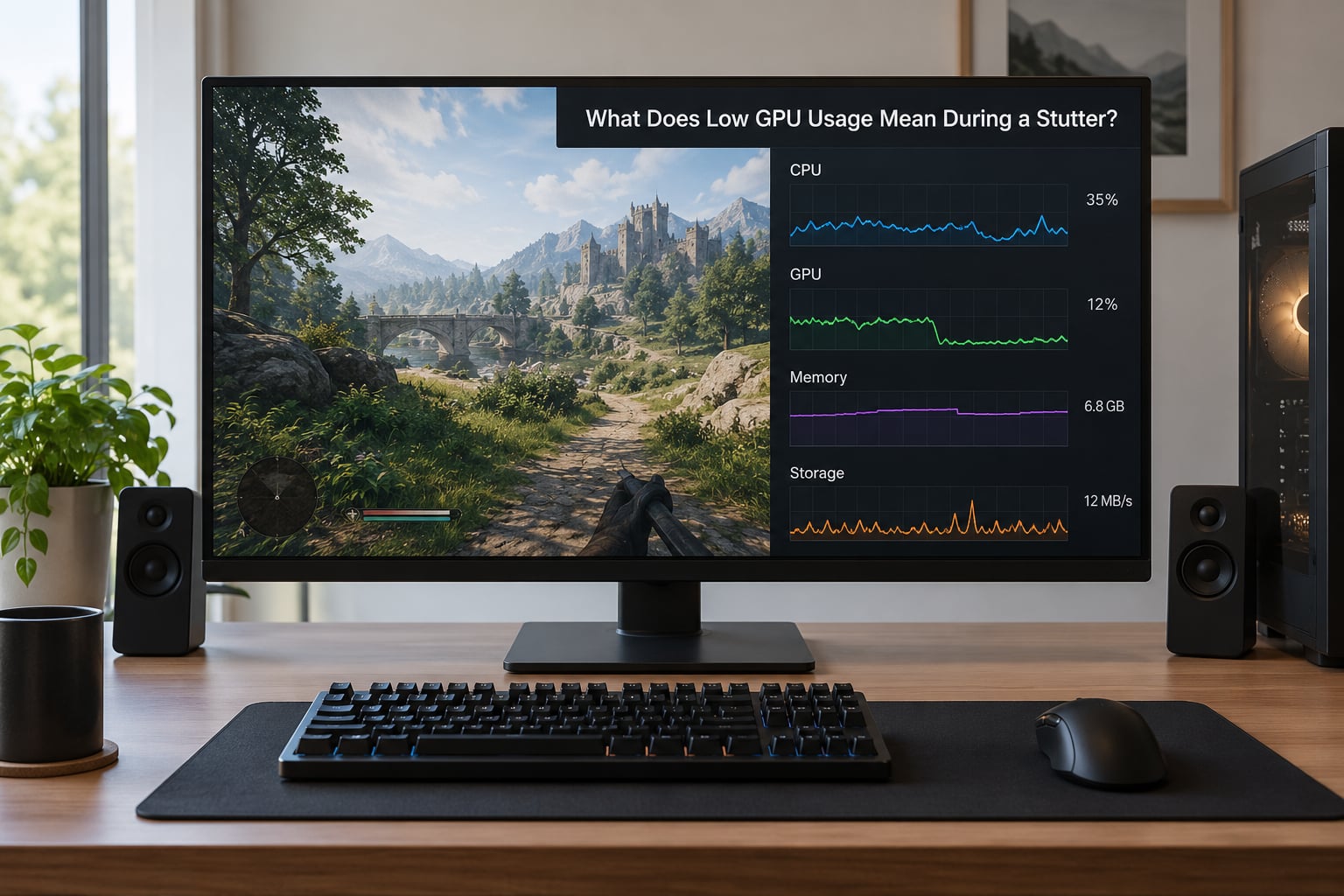 What Does Low GPU Usage Mean During a Stutter?